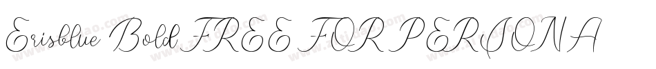 Erisblue Bold FREE FOR PERSONAL USE ONLY字体转换